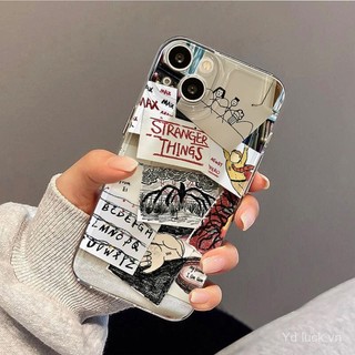 Stranger Things Sáng tạo Phim hoạt hình độc đáo Vỏ trong suốt mới Thích hợp cho iPhone 17promax 16pro 15 14promax 13pro 17pro 16plus 15pro 14 8plus Vỏ điện thoại chống sốc chống mồ hôi