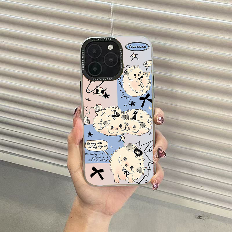 Ốp Lưng iPhone Hình Nhím Con Dễ Thương - Tương Thích 16/15/14/13/12/11 Pro Max, XS Max, X