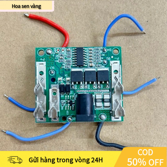 【24H】Mạch Thay Thế Tiêu Chuẩn Công Nghiệp - Hỗ Trợ Pin 10 Cell 21V - Chuẩn Sạc 3 Chân An Toàn