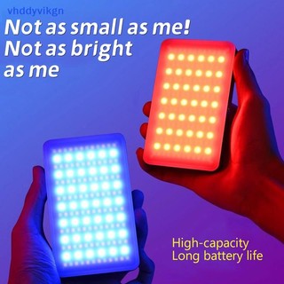 VHDD Pocket RGB Fill Light Di Động LED Video Điện Thoại Lấp Đầy Ánh Sáng Điện Thoại Thông Minh Selfie Có Thể Điều Chỉnh Ánh Sáng RGB Với Kẹp Miễn Phí VN