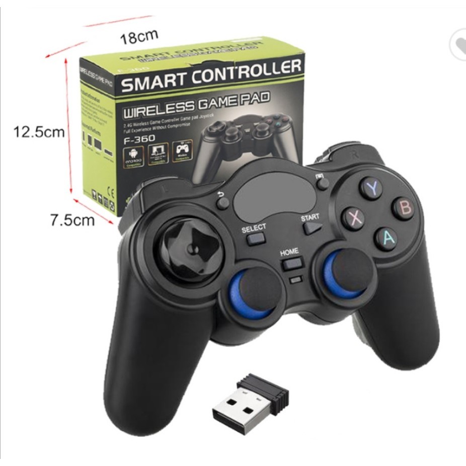 Tay Cầm Không Dây TGZ-850M USB Receiver Chơi Game Trên Máy Tính Tivi Laptop