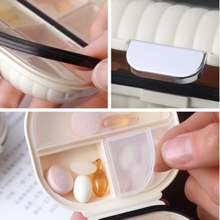 (Giao hàng tại địa phương) Hộp đựng thuốc vỏ Mini Hộp đựng thuốc du lịch bảy ngày riêng biệt