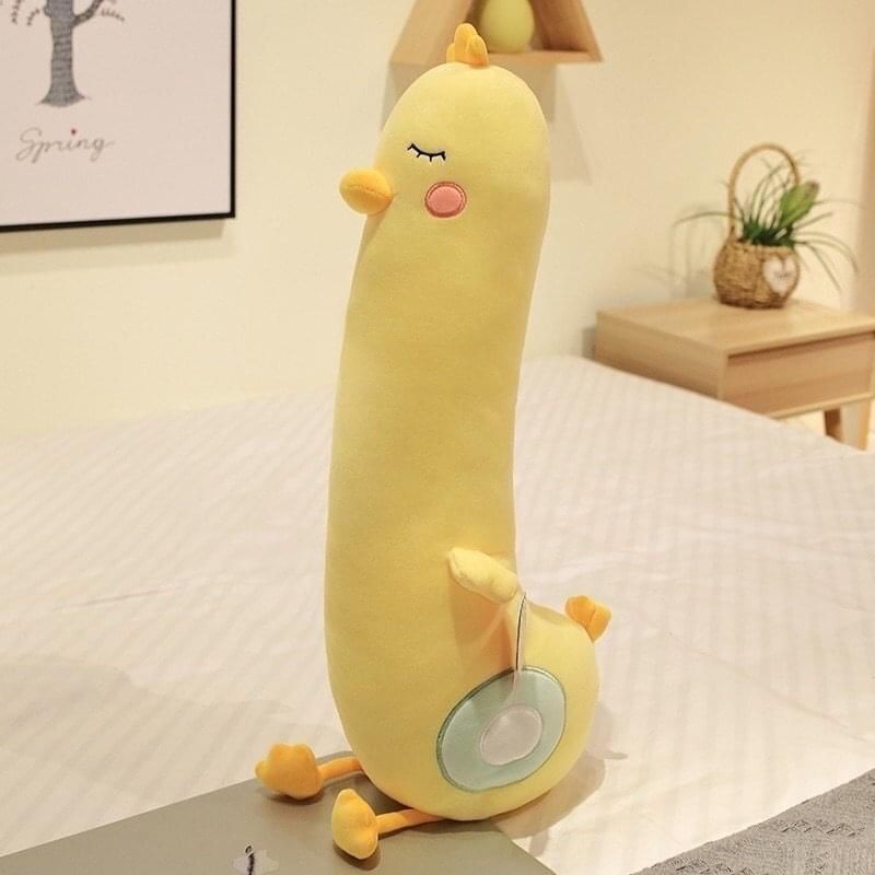 Gấu bông Gà Dài 70cm mẫu mới, Gà vàng dễ thương - Gà khổng lồ Quà TẶNG VIP cho bé