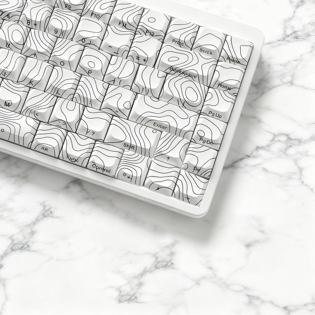 120 phím Cấu hình thấp Keycap màu đen Đường viền năm mặt Thuốc nhuộm phụ PBT Keycaps cho bàn phím cơ | BigBuy360 - bigbuy360.vn