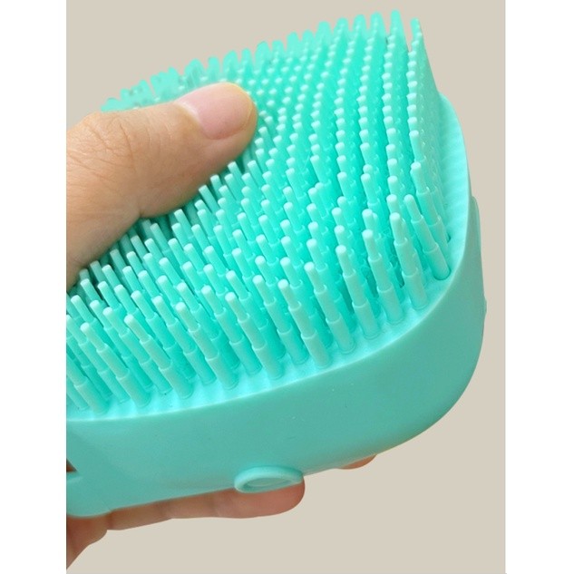[ Mới] Bàn chải tắm Massage tạo bọt cho chó mèo thú - Găng tay tắm cho thú cưng