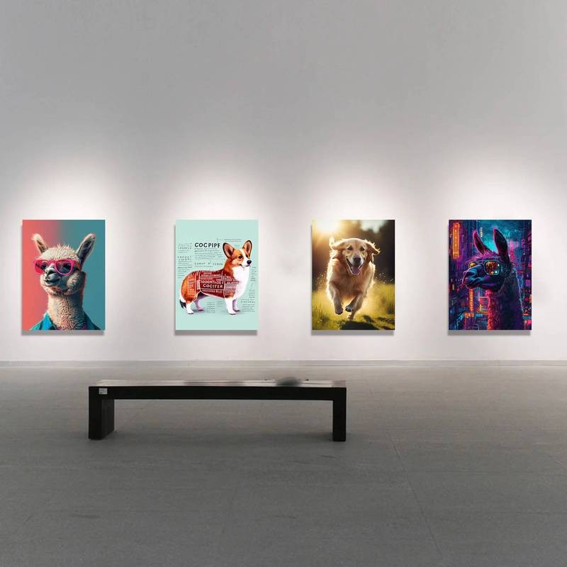 Động Vật Dễ Thương Than Khóc Rừng Màu Nước Tranh Canvas Cho Nghệ Thuật Trang Trí Tường Nhà Canvas Poster