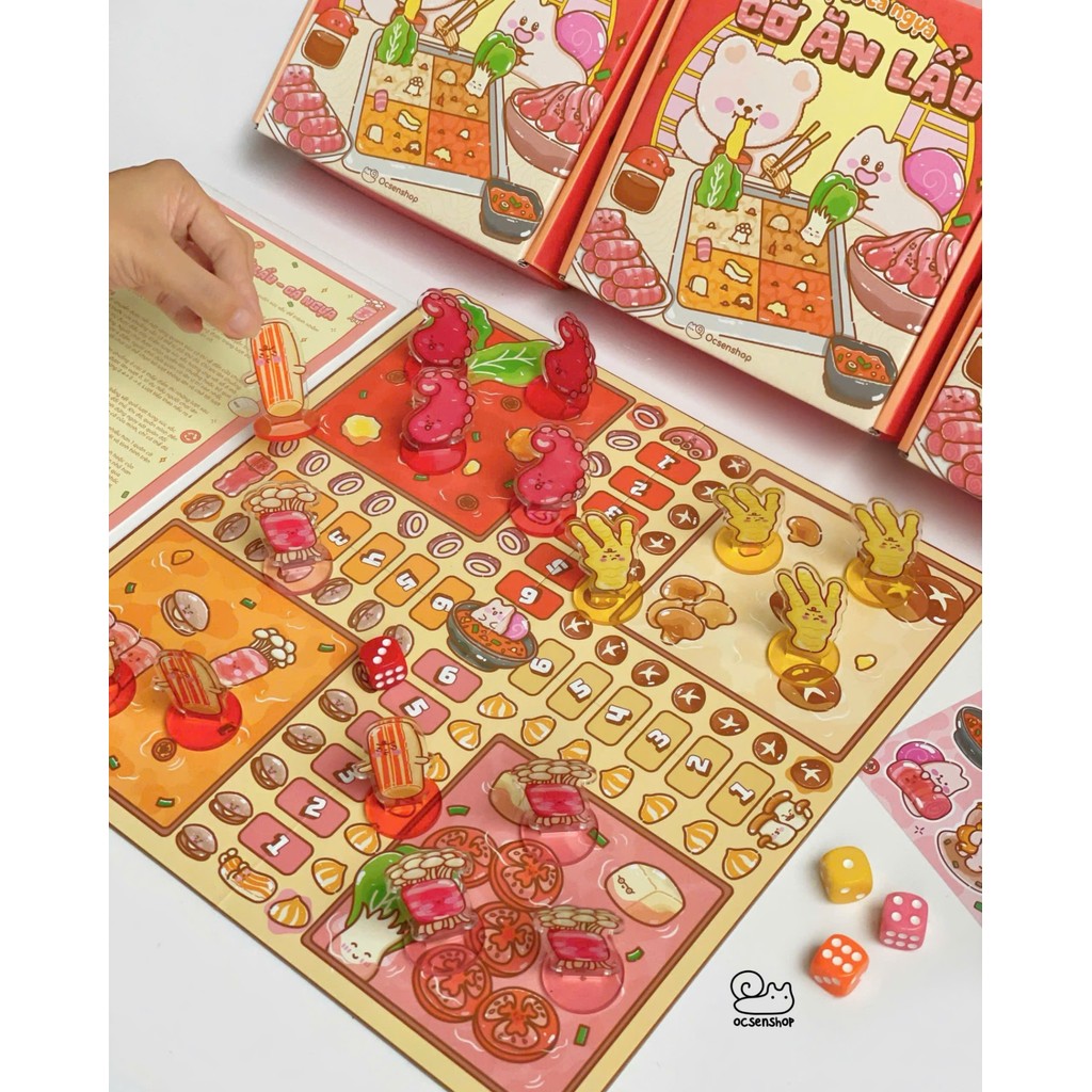 Bộ cờ ăn lẩu - Cờ cá ngựa (By Ocsenshop)