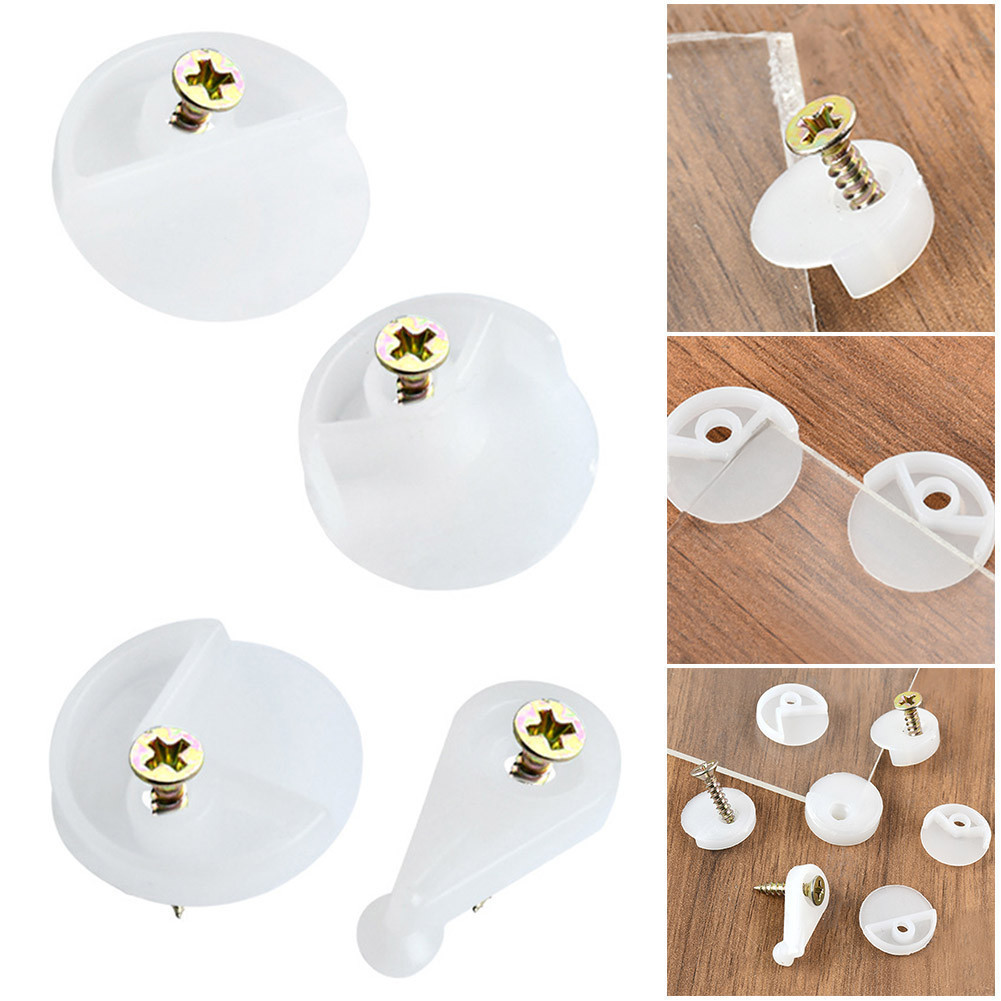 Kẹp cố định gương Tủ quần áo 20 / 50 chiếc Bộ giữ kính không khung Bảng điều khiển