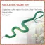 Mô phỏng đồ chơi nhựa mềm rắn mô phỏng đồ chơi đầu cao su rắn - Xanh lá cây (R F C V)