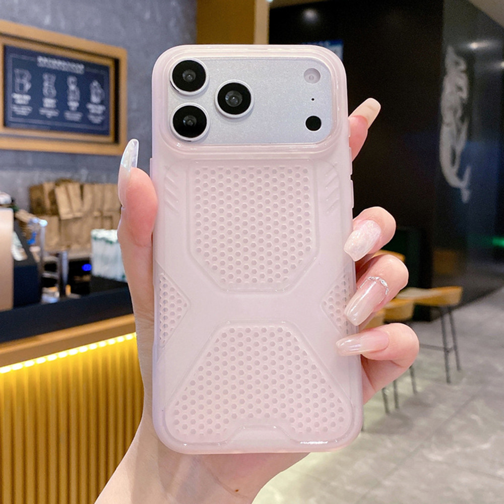 Ốp điện thoại mềm tản nhiệt Ice Peak cho iPhone 17 Pro Max 16 Plus 15 14 13 12 11 Vỏ bảo vệ chống sốc