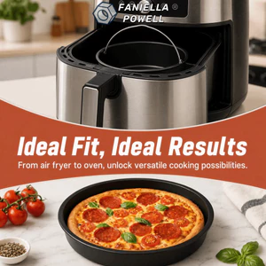 FANIELLAPOWELL 2 chiếc Chảo bánh, Khay nướng bánh chống dính tròn, BPA Free 20cmX20cm có tay cầm Bộ đĩa nướng tráng miệng