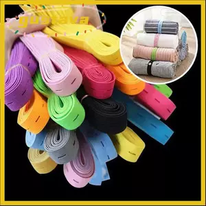 GUSTAVA 10 / 30 Chiếc Dây Đàn Hồi Nylon Có Lỗ Nút, Cuộn Lên Tiết Kiệm Không Gian May Sắp Xếp Tất May, DIY Thủ Công May May Có Thể Điều Chỉnh Dây Buộc Nhiều Màu Sắc