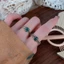 Mới Phong Cách Trung Quốc Tình Yêu Nhẫn Zircon Nữ Văn Học Retro Nhẫn Độc Đáo Niche Retro Đau Khổ Tất Cả Trận Đấu Chỉ Số Nhẫn Hợp Thời Trang