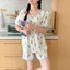 Đồ Ngủ Bộ Đồ Mặc Nhà Ngủ Thoải Mái Đơn Giản Instagram Hoạt Hình Rộng Rãi Bông Mây Mẫu Mới Mùa Hè Năm 2025 Cho Nữ