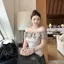 Áo thun quây quây kiểu dáng ngọt ngào phong cách Hàn Quốc dành cho nữ mùa hè Phong cách mới Slim-fit Slimer Look Tính khí hàng đầu