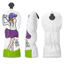 Vỏ bọc nắp câu lạc bộ Golf dành cho nữ Vỏ bảo vệ câu lạc bộ thêu tinh tế số. 1 Gỗ Fairway Gỗ Golf Phụ Kiện Gỗ