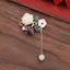 E-WOITD 1 Chiếc Thổ Cẩm Phong Cách Quốc Gia Nữ Retro Cao Cấp Corsage Tính Khí sel Pin Sáng Tạo Và Đa Năng E-WOITD