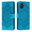 Emboss Hoa Da Điện Thoại Dành Cho Honor X7e 4G Datura Ví Flip Book Case Cover Funda