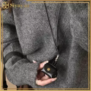Siyuyan Sáng Tạo Vintage Mini Đồng Xu Ví Nelace Cho Nữ Thoáng Mát Mặt Dây Chuyền Nhỏ Gọn Dài Dây Áo Len Dây Chuyền Quà Tặng VN