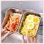 JRP 5 Chiếc Hộp Bảo Quản Thực Phẩm Bằng Thép Không Gỉ Hộp Giữ Tươi Có Nắp, Hình Chữ Nhật Xúc Xích Mì Đĩa Trái Cây JRP