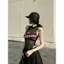 Milyfashion Gạc Đen Gợi Cảm Nhìn Xuyên Qua Jumpsuit Không Tay Phong Cách Mới Y2K JJZ6