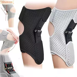 OUSXA Tăng cường bảo vệ đầu gối, với lò xo phục hồi mạnh mẽ Thiết bị hỗ trợ đầu gối chống trượt, Nẹp đầu gối có thể điều chỉnh thoáng khí