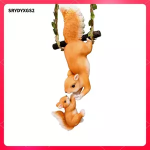 Sáng Tạo Nhựa Sóc Tượng Ngoài Trời Bãi Cỏ Sân Động Vật Tượng Để Trang Trí Để Bàn
