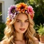 Băng đô hướng dương dành cho nữ Phụ kiện tóc dự tiệc bên bờ biển Boho