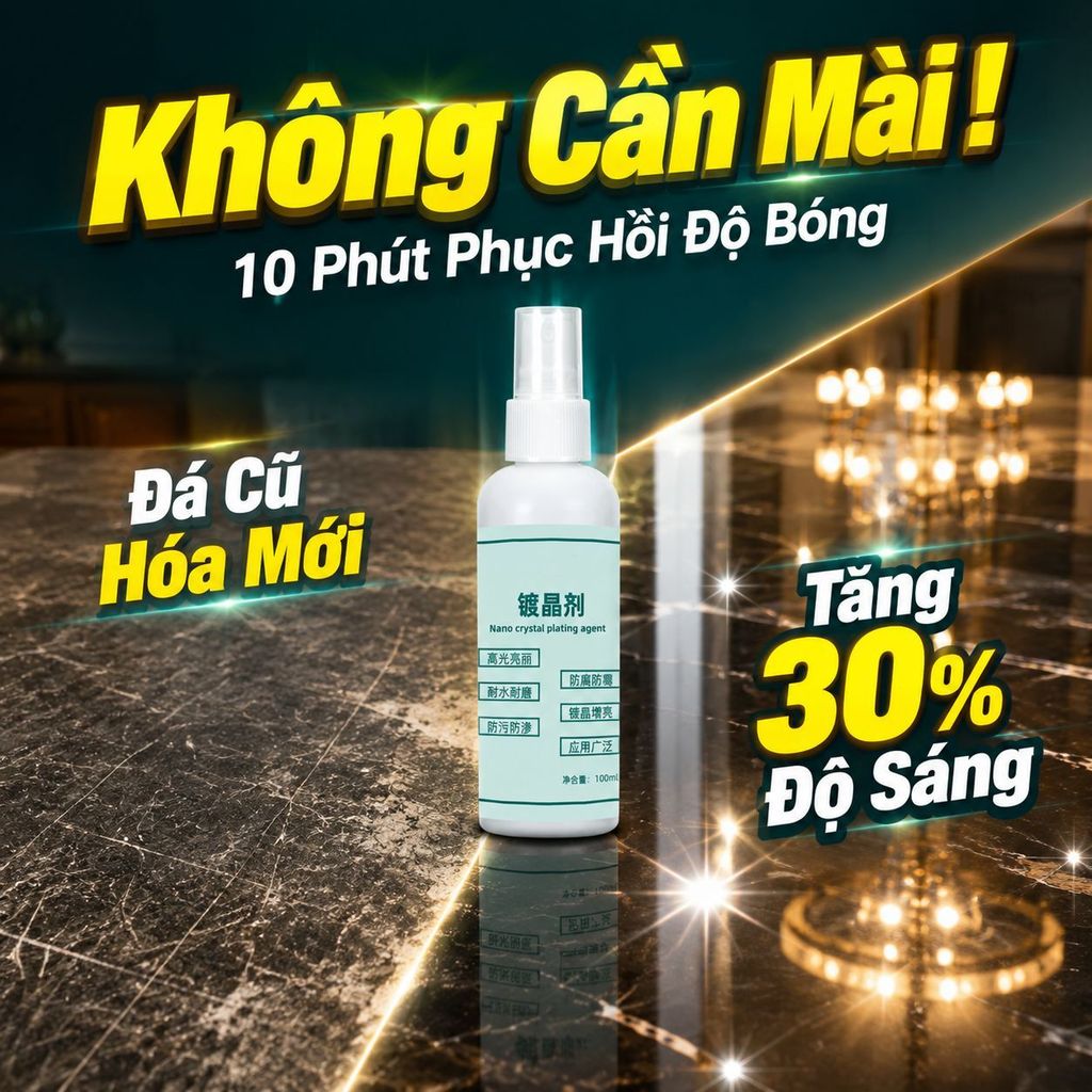 🔥Giá sốc🔥【Đánh bóng phục hồi đá】Chất làm mới đá | Lớp phủ nano bảo vệ | Chất phủ đá chống trầy xước và chống thấm nước
