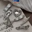 MAKY Silvery Y2k Kẹp Tóc Cho Nữ Kim Loại Thanh Lịch Dubill Kẹp Bên Nổ Barrettes Bé Gái Phụ Kiện Tóc VN