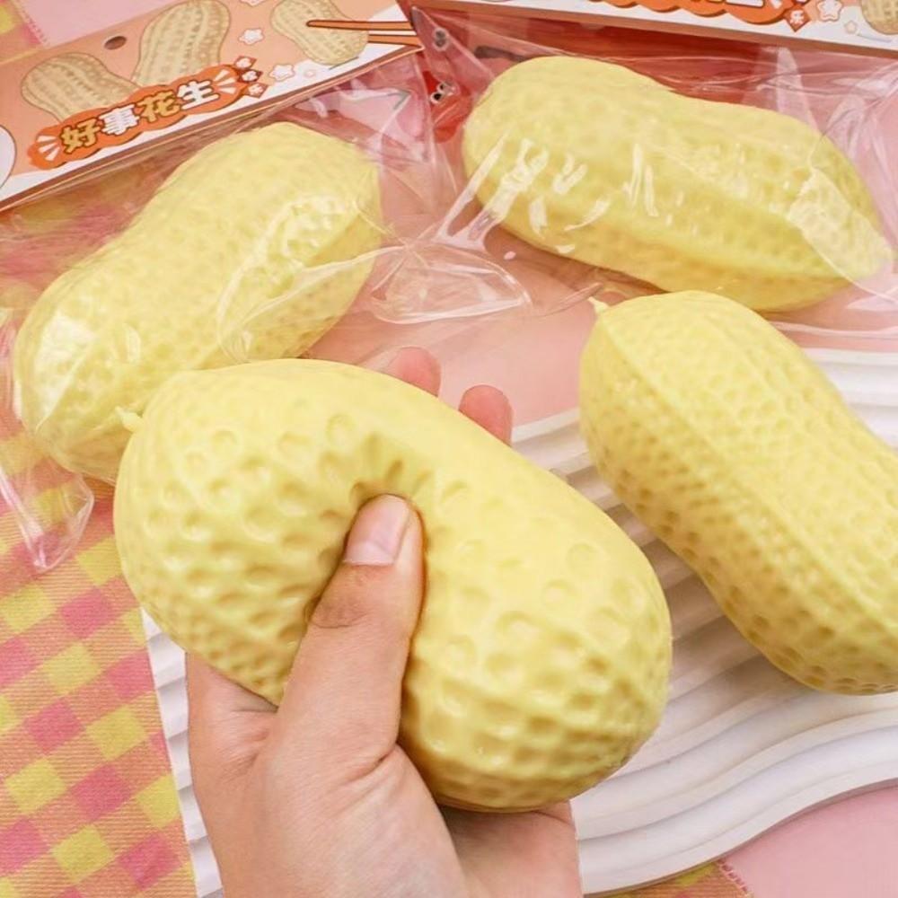 SAIA Đồ chơi Squishy đậu phộng mô phỏng, Đồ chơi Fidget Bóp mềm phục hồi chậm, Đồ chơi giải nén giảm căng thẳng sáng tạo Quà tặng dự tiệc