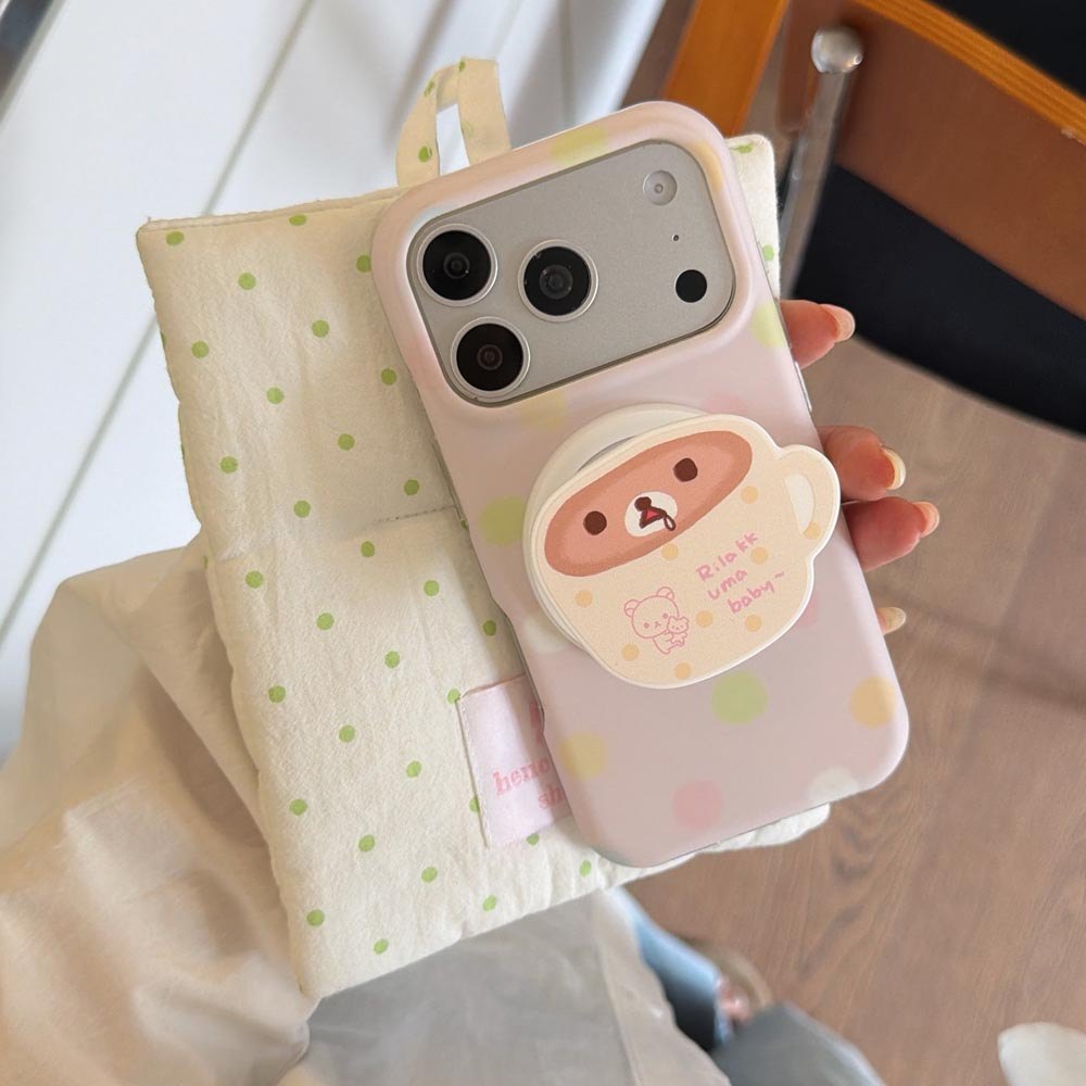 Vỏ cứng Tương thích với iPhone 13 14 14Pro 14ProMax 15 15Pro 15ProMax 16 16Pro 16ProMax 17 17Pro 17ProMax Ốp nam châm họa tiết chấm bi đầy màu sắc