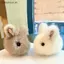 # HB # Móc khóa thỏ sang trọng di động dễ thương Mini Bunny Fur Hairball Mặt dây chuyền Túi treo đồ trang trí Chìa khóa ô tô Quà tặng.