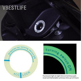 VBESTLIFE Vbestlife Acouto Đánh Lửa Công Tắc Vòng Trang Trí Ô Tô Xe Máy Dạ Quang Bắt Đầu Dừng Lỗ Khóa Vòng Tròn Bao Viền Đa Năng Trong Bóng Tối
