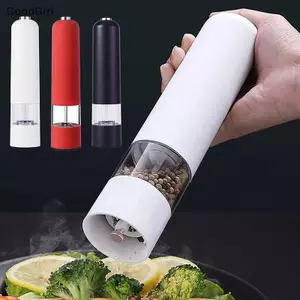 1 Cái Máy Xay Tiêu Và Muối Tự Động Điện Có Đèn LED Có Thể Điều Chỉnh Độ Thô Gia Vị Dụng Cụ Nấu Ăn Nhà Bếp VN