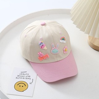 Mũ lưỡi trai trẻ em cotton dễ thương – nón baseball bé trai bé gái che nắng mùa hè