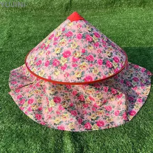 Mũ chống nắng dự tiệc YUJUNI, Mũ dệt có thể điều chỉnh vành rộng, Nông dân chất lượng cao Mũ vành lớn bằng nhựa dành cho nam nữ ngoài trời