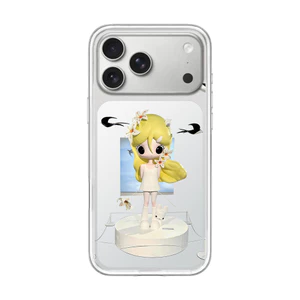 Phim hoạt hình cô gái tóc vàng từ tính Vỏ điện thoại mờ cho iPhone 17 16 Pro 15 Pro Max 14 Vỏ bảo vệ mờ cứng