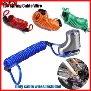 Dây chống trộm YRBWD Nhắc nhở an ninh xe đạp Bảo vệ trộm xe máy Chiều dài 6cm ~ 1m Khóa cáp lò xo