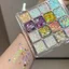 Bảng Phấn Mắt 16 Màu Nhũ Lấp Lánh Kèm Đá Đính Mặt Sticker Trang Điểm Makeup Dự Tiệc Siêu Sang