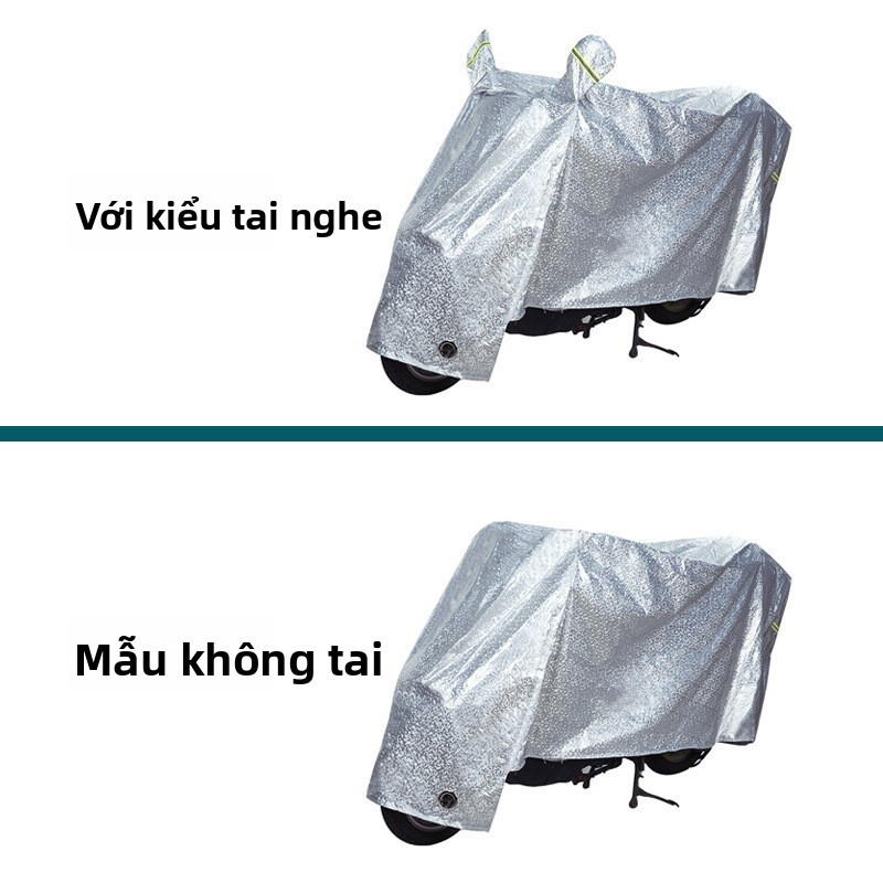 Xe Điện Che Mưa Xe Máy Bao Dày Chống Mưa Chống Nắng Pin Xe Che Nắng Bao Vải Chống Bụi Vỏ Xe CIN6