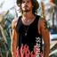 Áo Tank nam mùa hè Retro Skull, Áo Vest thể thao hàng ngày cổ tròn, Áo thun không tay thoải mái thoáng khí
