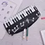 HFTOY Ghi chú âm nhạc Bàn phím đàn Piano Hộp đựng bút chì Túi đựng bút Công suất lớn Văn phòng phẩm văn phòng ~