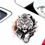 Vẽ tay Ferocious Tiger Độc Đáo Sáng Tạo Chống Thấm Nước Dán Xe Ô Tô Điện Trang Trí Xe Ô Tô Đề Can 26.3.22