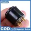 2x mạ vàng 9pin bakelite ống soet kiểm tra tiết kiệm cho 12AX7 ECC83 5670 6DJ8