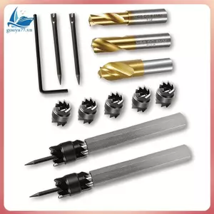 Bộ cắt hàn điểm hai mặt 13 chiếc 3 / 8 "và 5 / 16" HSS Bộ mũi khoan hàn điểm coban phủ titan 6.5MM 8MM 10MM