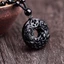 Mặt dây chuyền đôi Pixiu Obsidian phong cách dân tộc cổ điển