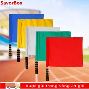 Cờ SAVORBOX Linesman, Cờ trọng tài bóng đá cụ thể thi đấu chuyên nghiệp, Cờ tín hiệu nhiều màu bằng thép không gỉ