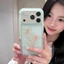 Ốp điện thoại mờ sương mù hoa vàng cho iPhone 17 Pro Max 16 15 14 13 Vỏ bảo vệ chống sốc