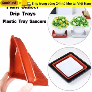 SUNKISSD 1 Cái Đĩa Thực Vật Chậu Hoa Nhựa Bền Trong Nhà Ngoài Trời